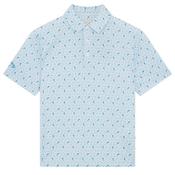 Callaway Junior Dolphin Print Polo Small 100 Bright White