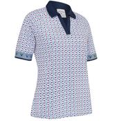 Callaway Ladies Chev Geo half sleeve polo XSmall Flintstone 075 image