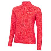 Calvin Klein Golf Ladies Dakota 1/4 Zip Top XSmall Marble Print image