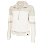 Calvin Klein Golf Ladies Neve Knit 1/2 Zip Sweater Small Buttercream image