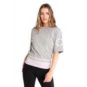 Calvin Klein Golf Ladies Chill Cropped Sweat Top Small Grey - Marl image