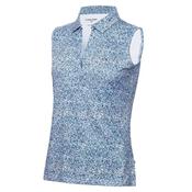 Calvin Klein Golf Ladies Alden S/L Polo 8 White - Navy image