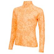 Calvin Klein Golf Ladies Canvas Print 1/2 Zip XSmall Peach Cobbler