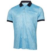 Calvin Klein Golf Fractured Print Polo Small Boy Blue image