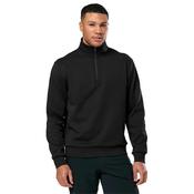 Gym + Coffee Gents Clubhouse 1/2 Zip Small Black