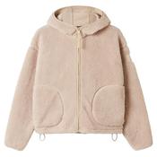 Gym + Coffee Ladies Industry Fleece Hooded Full Zip XSmall Natural