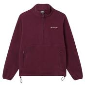 Gym + Coffee Ladies Polar Half Zip Fleece XSmall Cherry Crush