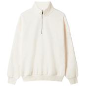 Gym + Coffee Ladies Sierra Half Zip Sweatshirt XSmall Warm White