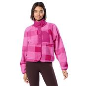Gym + Coffee Ladies Horizon Layer Up Jacket XSmall Sunrise Pink Print