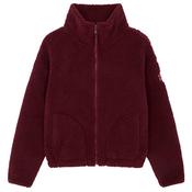 Gym + Coffee Ladies Industry Fleece High Collar Jacke XSmall Cherry Crush