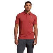 Gym + Coffee Gents Coffee Polo Tee Small Rust