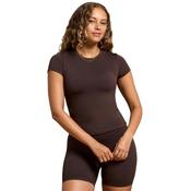 Gym + Coffee Ladies Soft Motion T-shirt XSmall Mocha