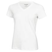 Calvin Klein Golf Ladies Vibe V-Neck Tee XSmall White image