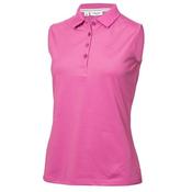 Calvin Klein Golf Ladies S/less Perf. Cotton Pique Polo XSmall Orchid image