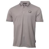 DKNY Gents Spike Pique Polo Small Silver - Black