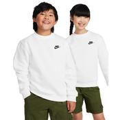 Nike Kids Club Fleece Sweatshirt Medium White 100 image