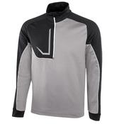 Galvin Green Gents Daxton 1/2 Zip Insula Top Small Sharkskin - Black - White 70 image
