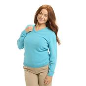 Green Lamb Superwool V Neck Sweater 10 Turquoise image