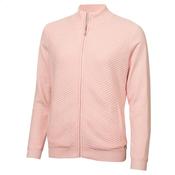 Green Lamb Lined Diagonal Stitch Cardigan 10 Soft Pink