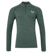 Castore Gents Body Map Seemless 1/4 Zip Top Size - S/M Pine Grey