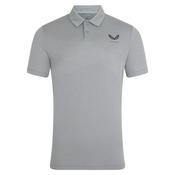 Castore Gents Engineered Knit Polo 2 Medium Mid Grey Gunmetal