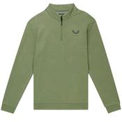 Castore Gents Club Classic 1/4 Zip AOP Debossed XLarge Thyme