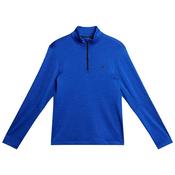 J.Lindeberg Gents Destry 1/4 Zip Mid Layer Medium Club Blue Melange O522