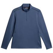 J.Lindeberg Gents Vinnie 1/4 Zip Midlayer Small Vintage Indigo O319