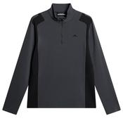 J.Lindeberg Gents Lukas 1/4 Zip Mid Layer Small Asphalt W015