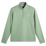 J.Lindeberg Gents Clide 1/4 Zip Mid Layer Large Hedge Green M286