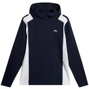 J.Lindeberg Gents Lukas 1/4 Zip Hood Small JL Navy 6855