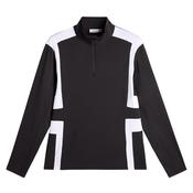 J.Lindeberg Gents Finn 1/4 Zip Mid Layer Small Black 9999 image
