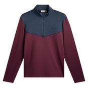 J.Lindeberg Gents Maclean 1/4 Zip Mid Layer Small Winetasting E286 image