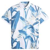 J.Lindeberg Gents Tour Tech Print Polo Small Paradise Skylight O587 image