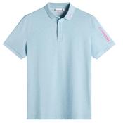 J.Lindeberg Gents Tour Tech Pique Polo Medium Forget Me Not Melange O658 image