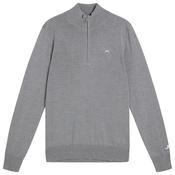 J.Lindeberg Gents Kian Knitted Sweater Small Grey - Melange 9363 image