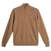 J.Lindeberg Gents Kian Zipped Sweater 2XLarge Tigers Eye E376 image