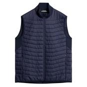 J.Lindeberg Gents Holden Quilt Hybrid Vest Medium JL Navy 6855