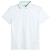 J.Lindeberg Ladies Tour Tech Print Polo Small Oak Skylight O589 image
