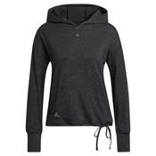 adidas Ladies Ess Slub Hoodie XSmall Black - White image