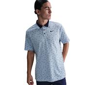 Nike Gents Dri-FIT Tour Micro Print Polo Small Blue 440
