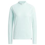adidas Ladies Ult 365 Tour Monogram Mock Tee Medium Semi Flash Aqua image