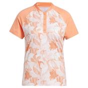 adidas Ladies Floral Polo XSmall Coral Fusion image