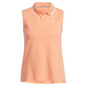 adidas Ladies Go-To Pique Polo Medium Coral Fusion image