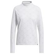 adidas Ladies Ult 365 Tour Monogram Mock Tee Medium White image