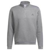 adidas Gents Ult 365 Dwr Txt 1/4 Zip P/O XLarge Grey Three - White image