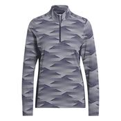 adidas Ladies Ult 365 Prnt 1/4 Zip Mock XSmall Collegiate Navy image