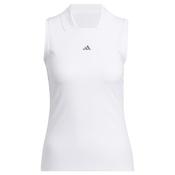 adidas Ladies Ult365 Twistknit Polo Small White image