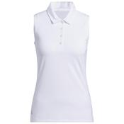 adidas Ladies Ult365 Solid S/Less Polo Small White image