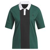 adidas Ladies Go-To Strp SS Polo Small Collegiate Green image